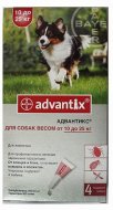 Advantix – капли на холку для защиты СОБАК от клещей, блох, вшей, власоедов. комаров и москитов, а также их яиц и личинок. 4 пипетки