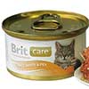 Brit Care – консервы для кошек. В ассортименте: Chicken Breast&Cheese,  Tuna&Salmon, Tuna&Carrot&Pea, Tuna&Turkey, Chicken Breast - Набор 5 шт х 80 г