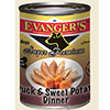 Evanger’s Duck & Sweet Potato Dinner Super Premium – консервы для собак. Набор 3 шт Х 369 г